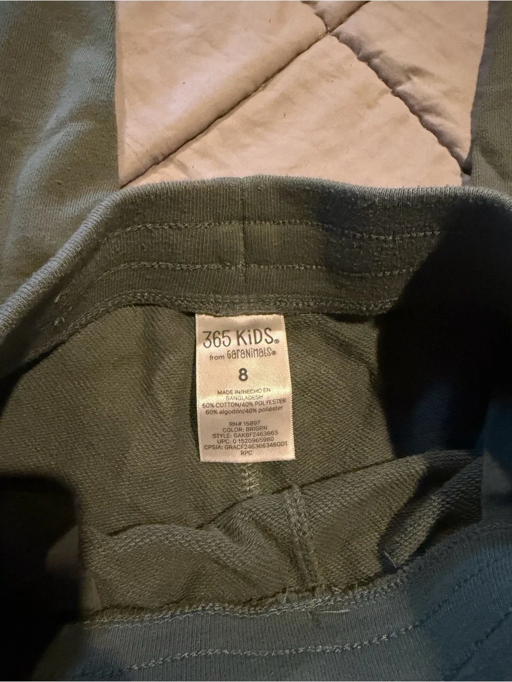 365Kids comfortable olive